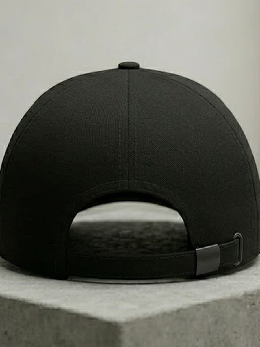 Cap Design A — Black — back