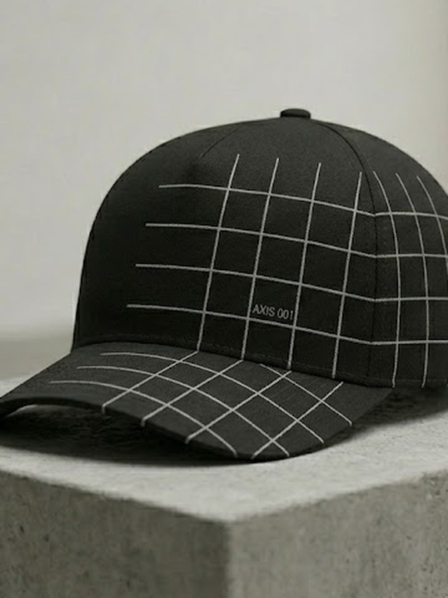 Cap Design A — Black — context